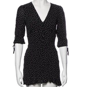 Reformation black mini dress
